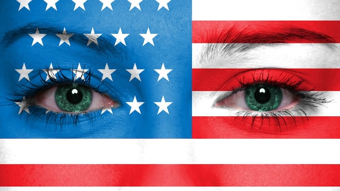 Eyes US flag
