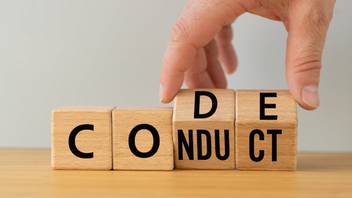 Business And Code Of Conduct Concept Symbols